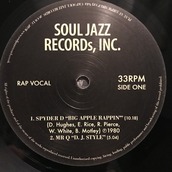 Various - Big Apple Rappin' Vol. 2 | Soul Jazz Records (SJR LP125 VOL2) - 3