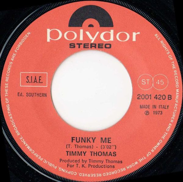 Timmy Thomas - Why Can't We Live Together / Funky Me | Polydor (2001 420) - 4