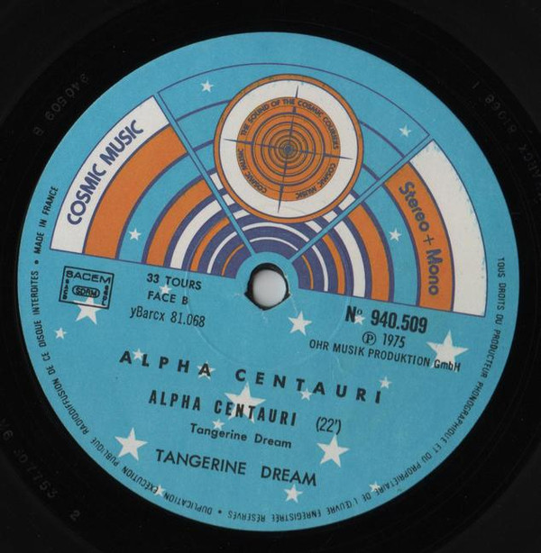 Tangerine Dream - Alpha Centauri | Ohr (940 509) - 2 Tangerine Dream - Alpha Centauri | Ohr (940 509) - 2