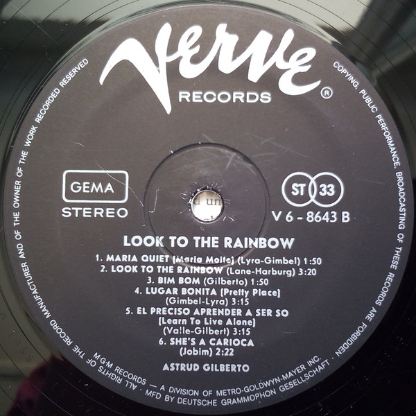 Astrud Gilberto - Look To The Rainbow | Verve Records (V6-8643) - 3 Astrud Gilberto - Look To The Rainbow | Verve Records (V6-8643) - 3