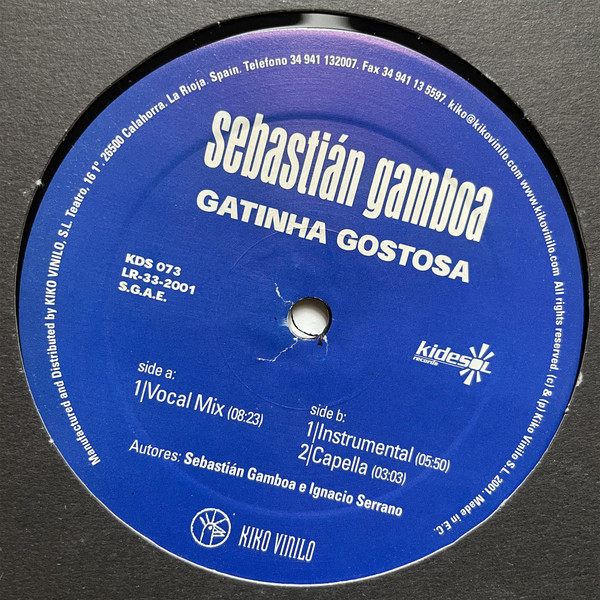 Sebastian Gamboa - Gatinha Gostosa | Kidesol Records (KDS 073)