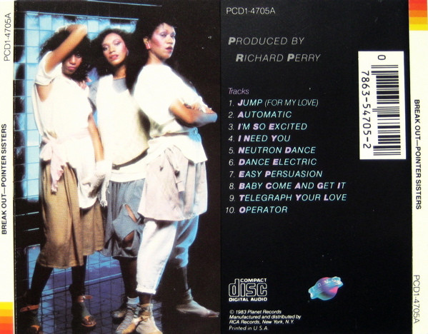 Pointer Sisters - Break Out | Planet (PCD1-4705A) - 2
