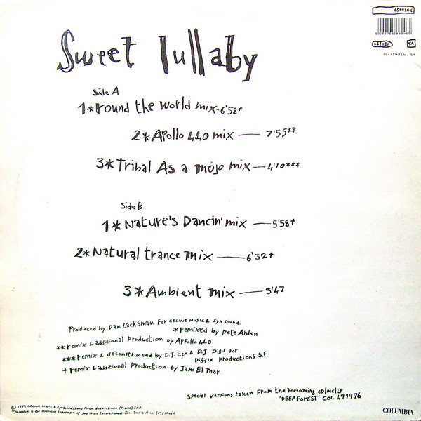 Deep Forest - Sweet Lullaby | Columbia (659924 6) - 2
