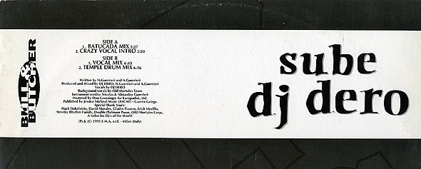 DJ Dero - Sube | Bull & Butcher Recordings (BB 2101MX) - main DJ Dero - Sube | Bull & Butcher Recordings (BB 2101MX) - main