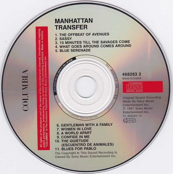 The Manhattan Transfer - The Offbeat Of Avenues | Columbia (4682832) - 3 The Manhattan Transfer - The Offbeat Of Avenues | Columbia (4682832) - 3