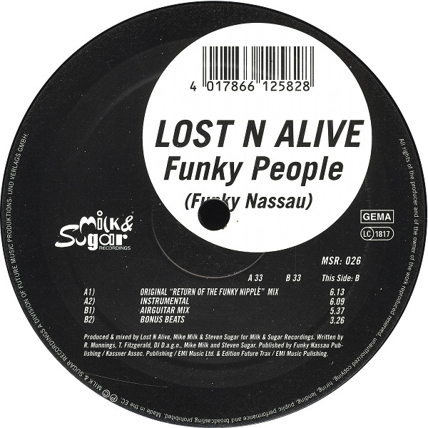 Lost 'N' Alive - Funky People (Funky Nassau) | Milk & Sugar Recordings (MSR 026) - 2 Lost 'N' Alive - Funky People (Funky Nassau) | Milk & Sugar Recordings (MSR 026) - 2
