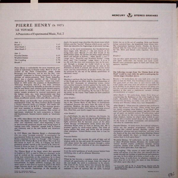 Pierre Henry - Le Voyage | Mercury (SR 90482) - 2 Pierre Henry - Le Voyage | Mercury (SR 90482) - 2