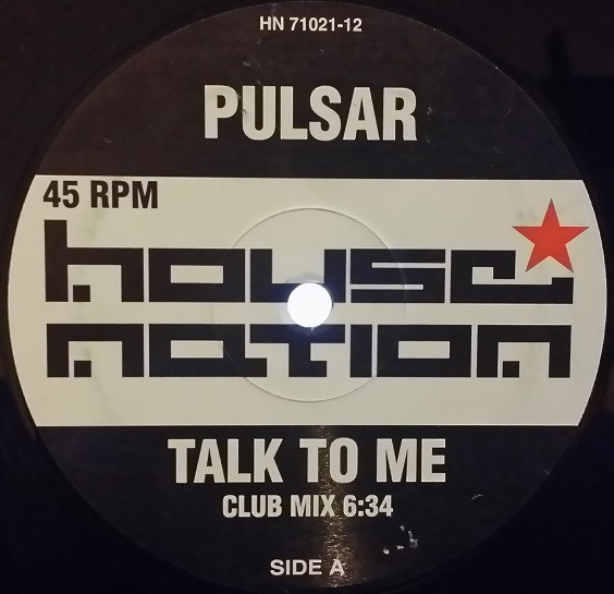 Pulsar - Talk To Me | House Nation (HN 71021-12) - main