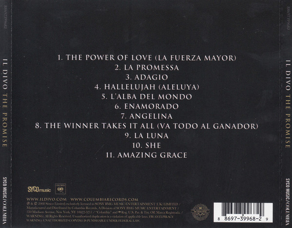 Il Divo - The Promise | Columbia (88697399682) - 2