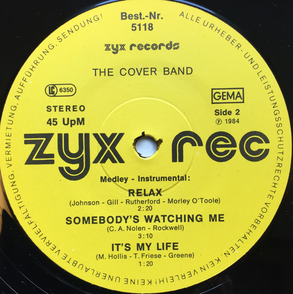 The Cover Band - Disc - Medley | ZYX Records (5118) - 4