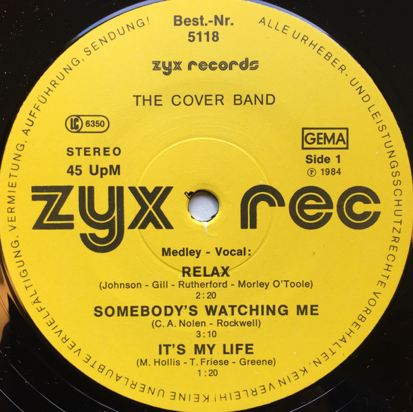 The Cover Band - Disc - Medley | ZYX Records (5118) - 3