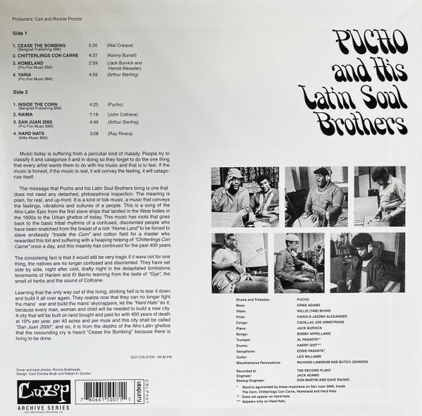 Pucho & His Latin Soul Brothers - Yaina | CuBop (CBLP007) - 2