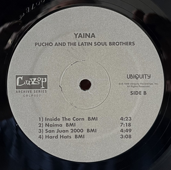 Pucho & His Latin Soul Brothers - Yaina | CuBop (CBLP007) - 4