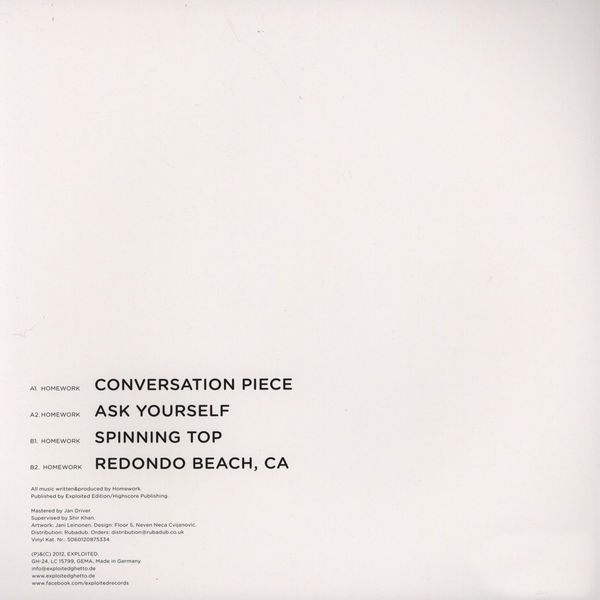 Homework - Conversation Piece EP | Exploited (GH-24) - 2