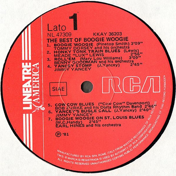 Various - The Best Of Boogie Woogie | RCA (NL 47309) - 2 Various - The Best Of Boogie Woogie | RCA (NL 47309) - 2