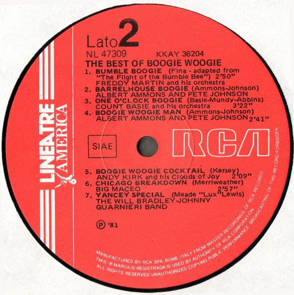 Various - The Best Of Boogie Woogie | RCA (NL 47309) - 3 Various - The Best Of Boogie Woogie | RCA (NL 47309) - 3