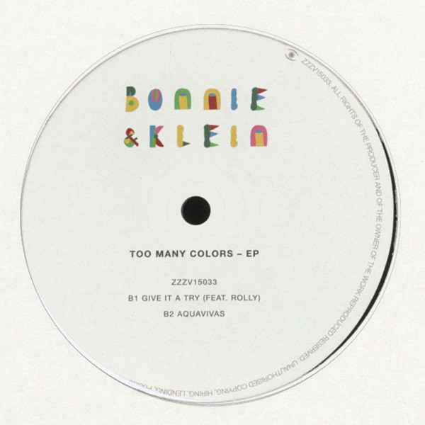Bonnie & Klein - Too Many Colors EP | Music For Dreams (ZZZV15033) - 3