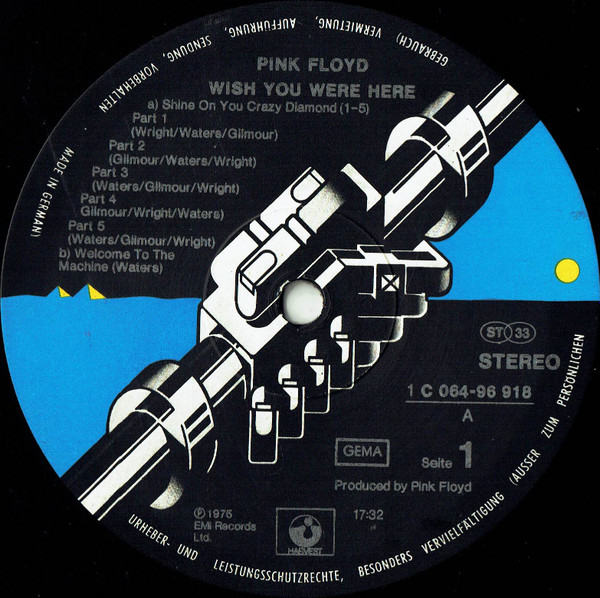 Pink Floyd - Wish You Were Here | Harvest (1 C 064-96 918) - 3