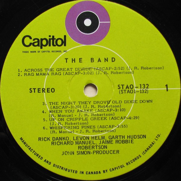 The Band - The Band | Capitol Records (STAO-132) - 4 The Band - The Band | Capitol Records (STAO-132) - 4