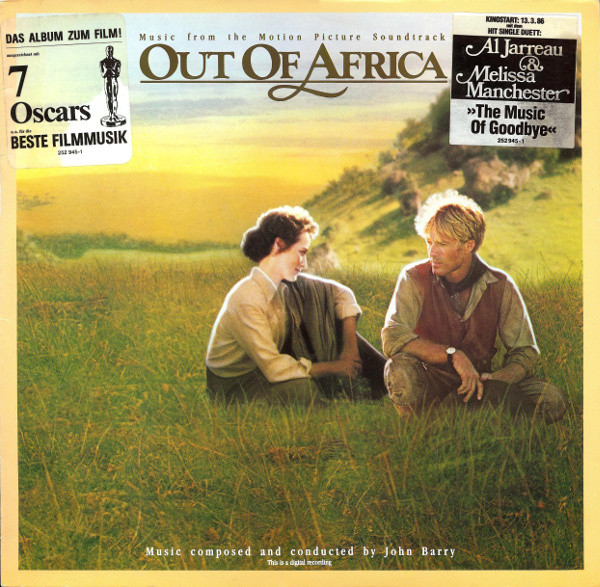 John Barry - Out Of Africa (Music From The Motion Picture Soundtrack) | MCA Records (252 945-1)