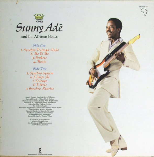 King Sunny Ade & His African Beats - Synchro System | Island Records (ILPS 9737) - 2 King Sunny Ade & His African Beats - Synchro System | Island Records (ILPS 9737) - 2