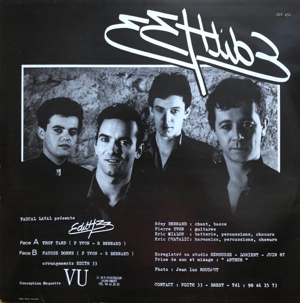 Edith 33 - Trop Tard | Not On Label (Edith 33 Self-released) (SUP 450) - 2 Edith 33 - Trop Tard | Not On Label (Edith 33 Self-released) (SUP 450) - 2