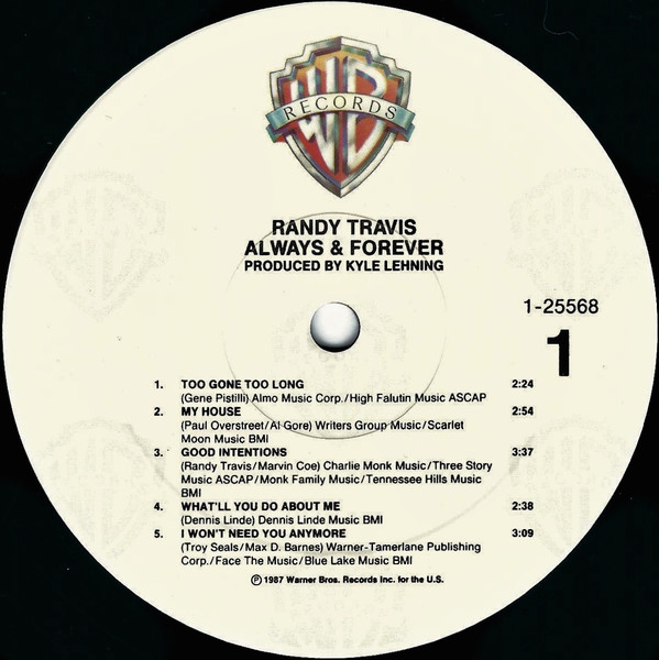 Randy Travis - Always & Forever | Warner Bros. Records (9 25568-1) - 3 Randy Travis - Always & Forever | Warner Bros. Records (9 25568-1) - 3