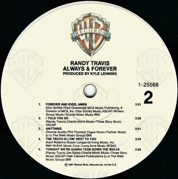Randy Travis - Always & Forever | Warner Bros. Records (9 25568-1) - 4 Randy Travis - Always & Forever | Warner Bros. Records (9 25568-1) - 4