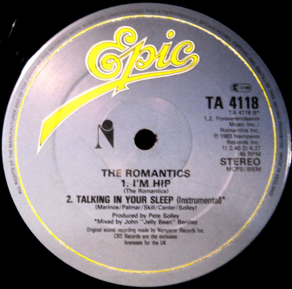 The Romantics - Talking In Your Sleep | Epic (TA 4118) - 4 The Romantics - Talking In Your Sleep | Epic (TA 4118) - 4