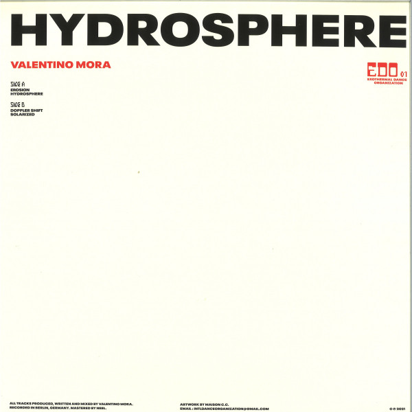 Valentino Mora - Hydrosphere | EDO (EDO01) - 2