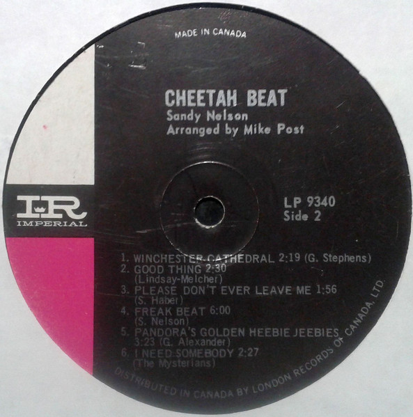 Sandy Nelson - Cheetah Beat [Vinyl] | Imperial (LP-9340) - 4