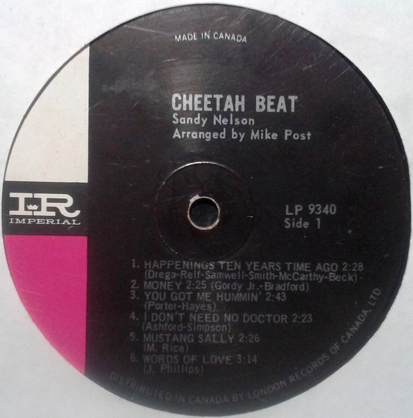 Sandy Nelson - Cheetah Beat [Vinyl] | Imperial (LP-9340) - 3
