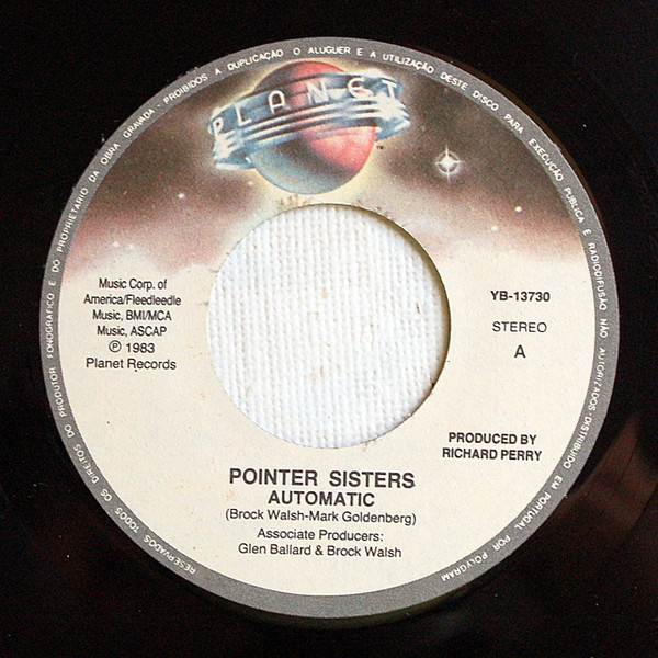 Pointer Sisters - Automatic | Planet (YB-13730) - 2