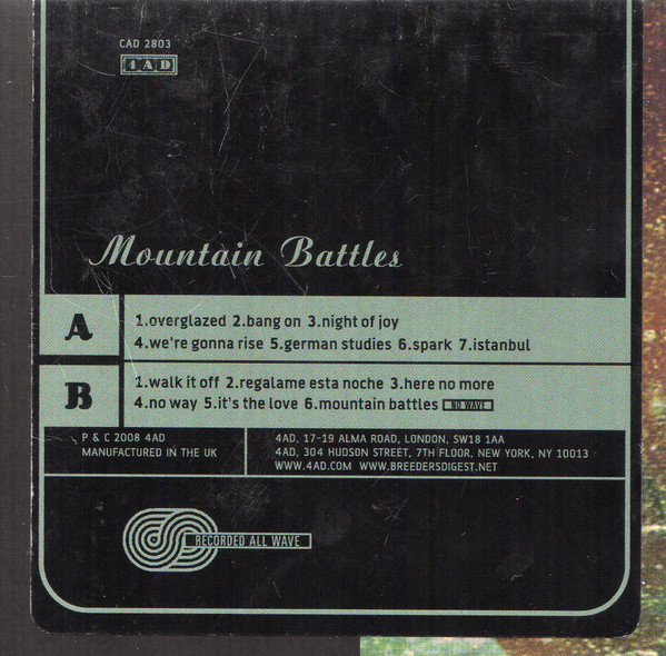 The Breeders - Mountain Battles | 4AD (CAD 2803) - 3 The Breeders - Mountain Battles | 4AD (CAD 2803) - 3