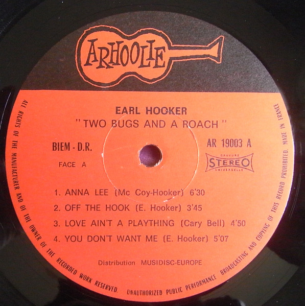 Earl Hooker - 2 Bugs And A Roach | Arhoolie Records (AR 19003) - 4 Earl Hooker - 2 Bugs And A Roach | Arhoolie Records (AR 19003) - 4
