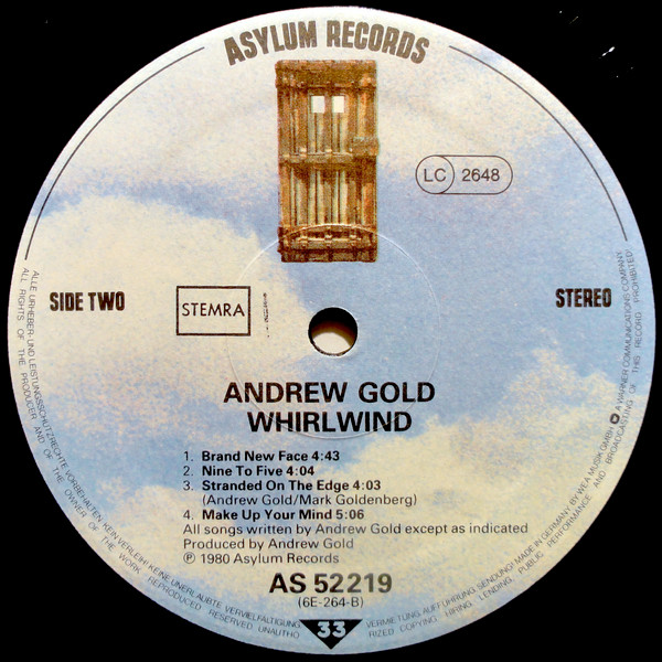 Andrew Gold - Whirlwind | Asylum Records (AS 52 219) - 4 Andrew Gold - Whirlwind | Asylum Records (AS 52 219) - 4