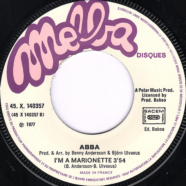 ABBA - Take A Chance On Me | Melba (45. X. 140357) - 4
