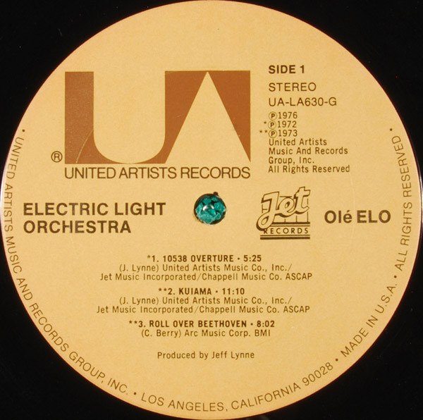 Electric Light Orchestra - Olé ELO | United Artists Records (UA-LA630-G) - 3