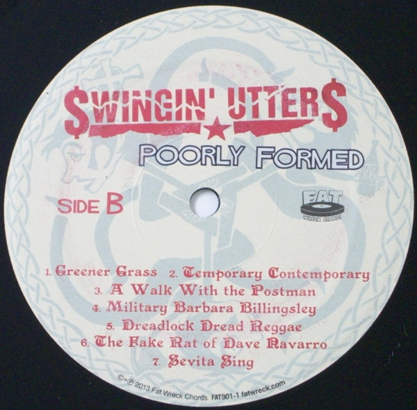 Swingin' Utters - Poorly Formed | Fat Wreck Chords (FAT901-1) - 3 Swingin' Utters - Poorly Formed | Fat Wreck Chords (FAT901-1) - 3
