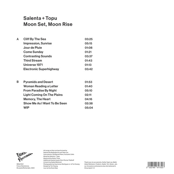 Salenta Baisden + Topu Lyo - Moon Set, Moon Rise | Futura Resistenza (RESLP021)