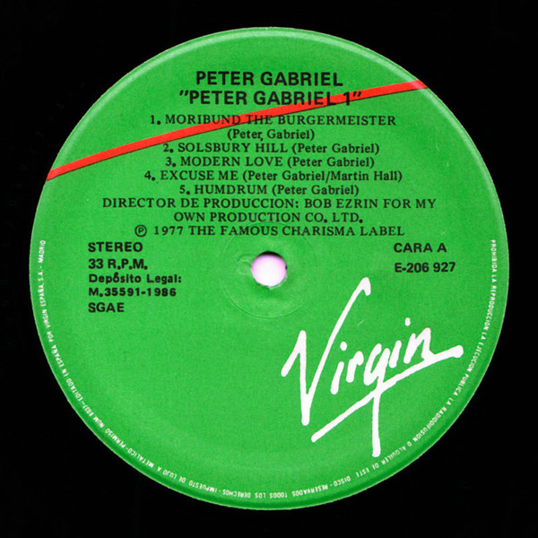 Peter Gabriel - Peter Gabriel | Virgin (E-206 927) - 3