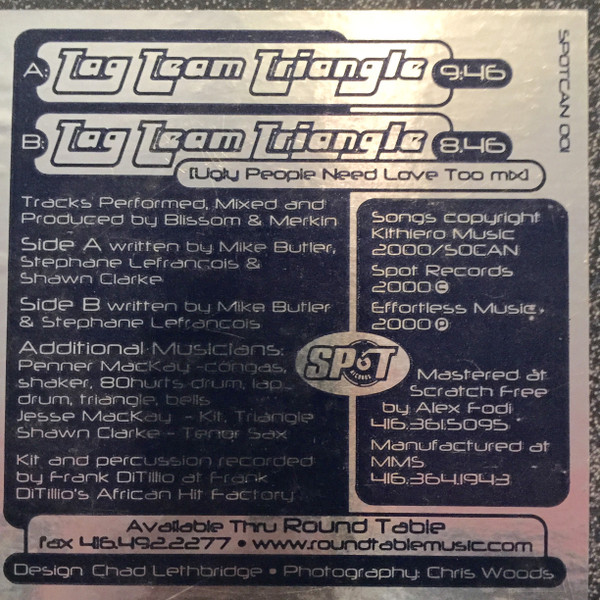 Blissom & Merkin - Tag Team Triangle | Spot Records (SPOTCAN 001) - 3 Blissom & Merkin - Tag Team Triangle | Spot Records (SPOTCAN 001) - 3