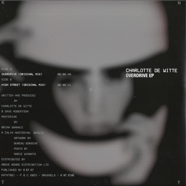 Charlotte De Witte - Overdrive EP | KNTXT (KNTXT021LTD)