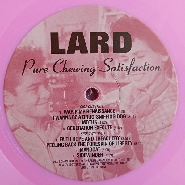 Lard - Pure Chewing Satisfaction (RSD2022 - Limited Edition - Pink Vinyl) [Vinyl] | Alternative Tentacles (VIRUS 199 - 3) - 3