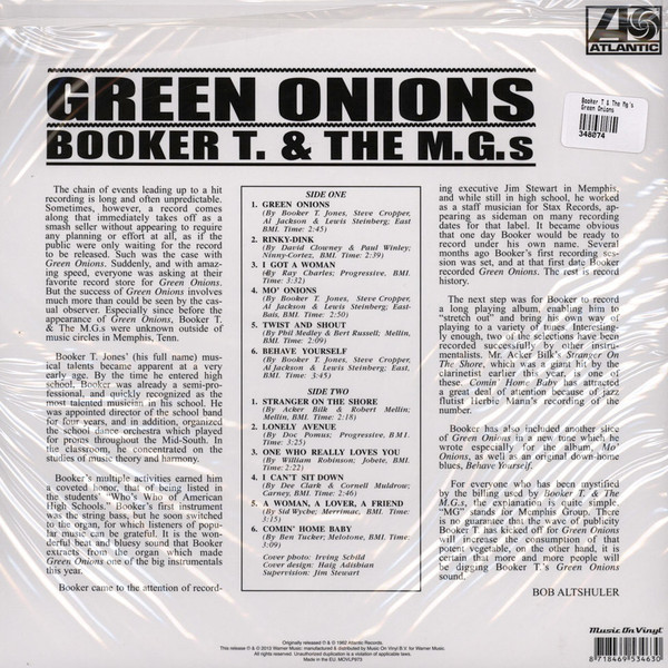 Booker T & The MG's - Green Onions | Music On Vinyl (MOVLP973) - 2