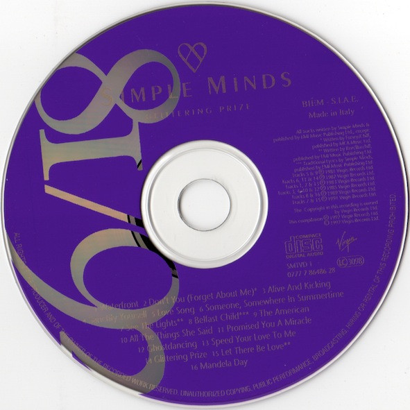 Simple Minds - Glittering Prize 81/92 | Virgin (SMTVD1) - 4 Simple Minds - Glittering Prize 81/92 | Virgin (SMTVD1) - 4
