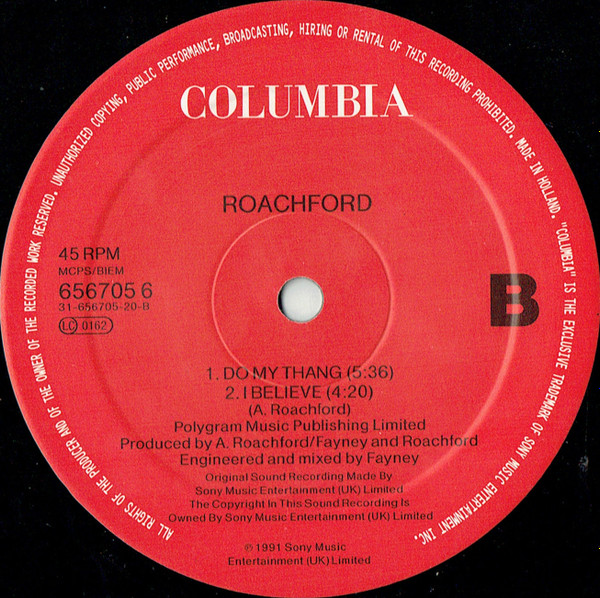 Roachford - Get Ready ! (Extended Version) | Columbia (656705 6) - 4