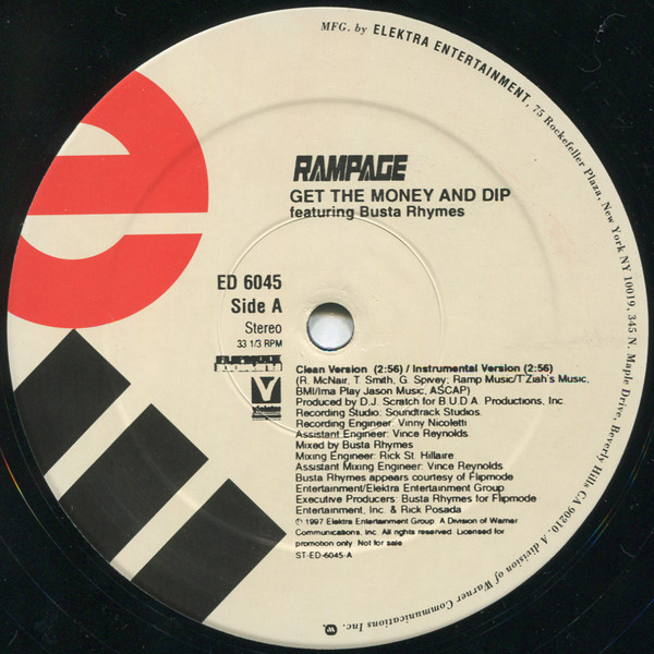 Rampage - Get The Money And Dip | Elektra (ED-6045)
