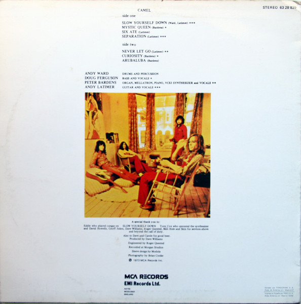 Camel - Camel | MCA Records (63 28 839) - 2