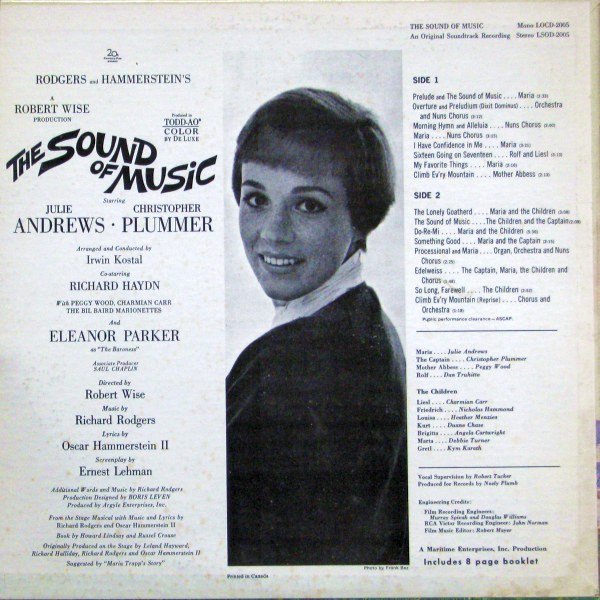 Rodgers & Hammerstein - The Sound Of Music (An Original Soundtrack Recording) | RCA Victor Red Seal (LSOD-2005) - 2